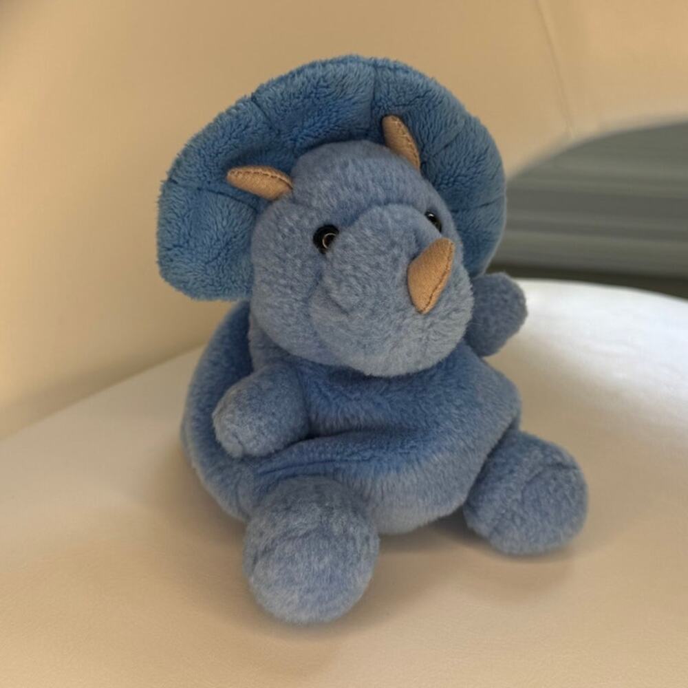 Aurora World Palm Pals Tank Triceratops Plush Toy 5"